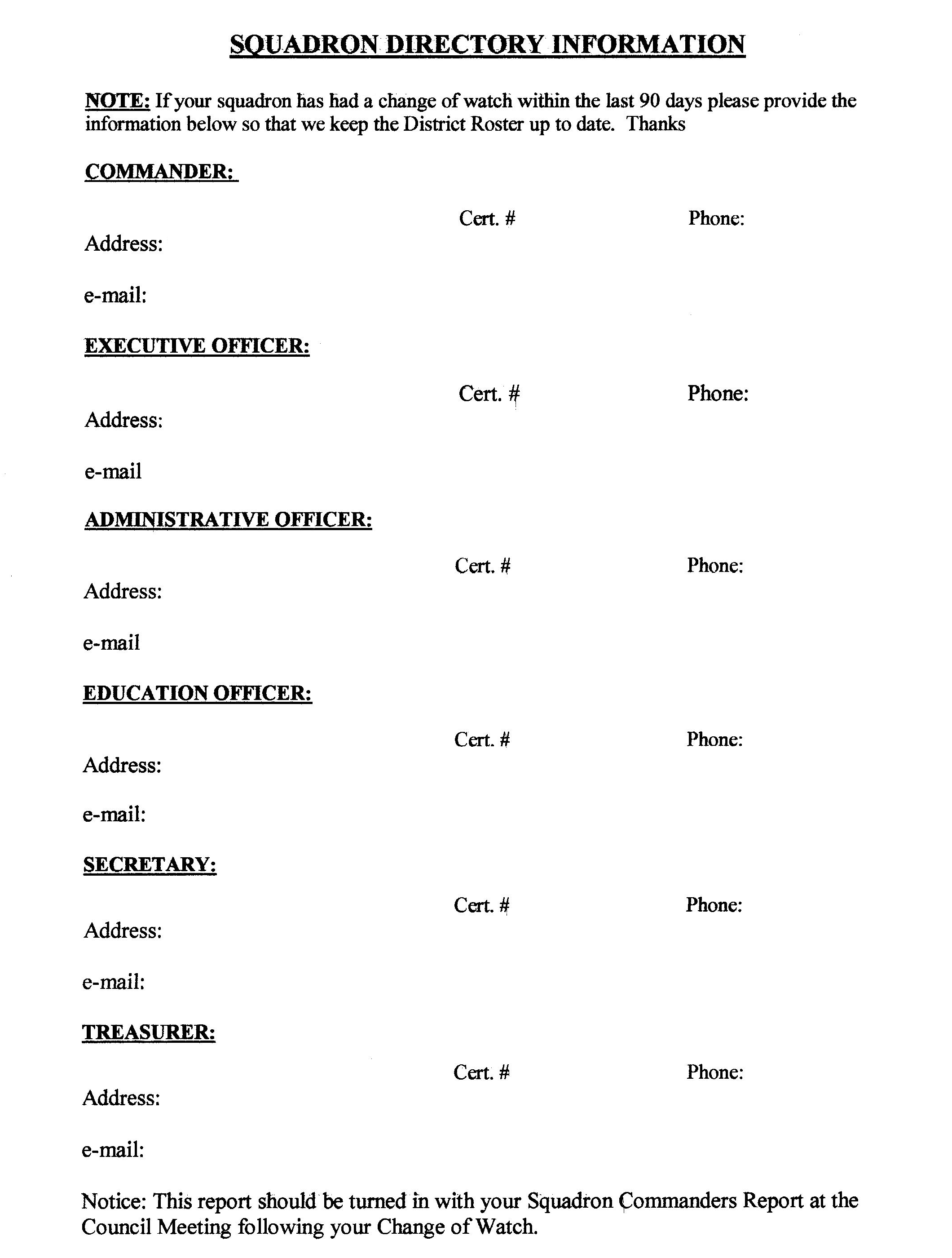 District 14 Squadron Commanders Report page 3