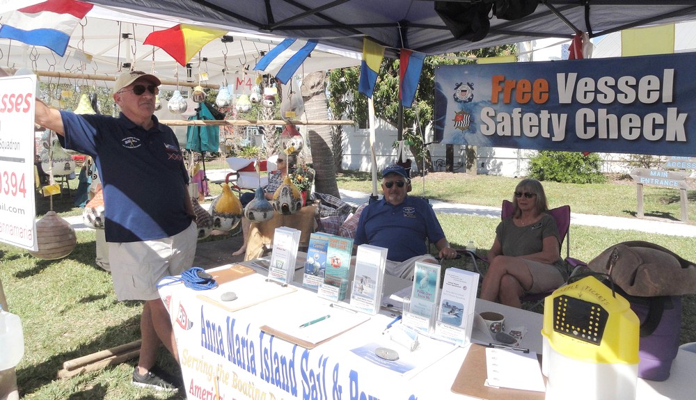 AMISPS members at a Vessel Safety Check booth