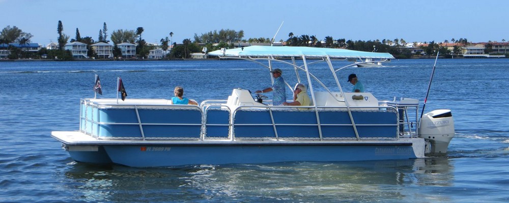 Members on a Pontoon Boat