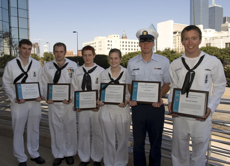 Sea Scouts presented with Life saving Award