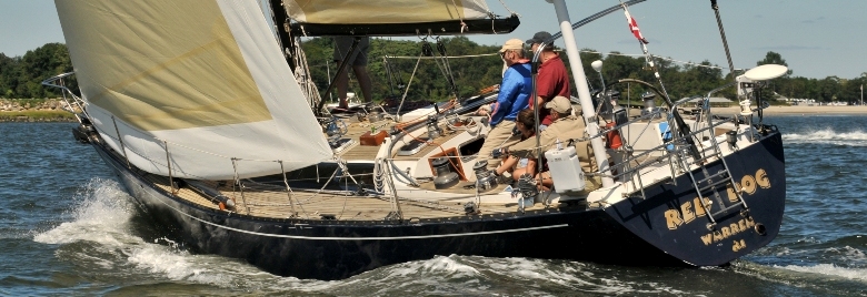 Red Dog in the Stamford Denmark Race; Photo courtesy of Capt Mike Brown, SN
